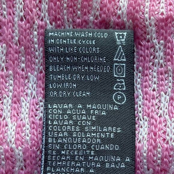 Chelsea & Theodore Top Women's Size Medium Pink Textured Tunic - Picture 4 of 5